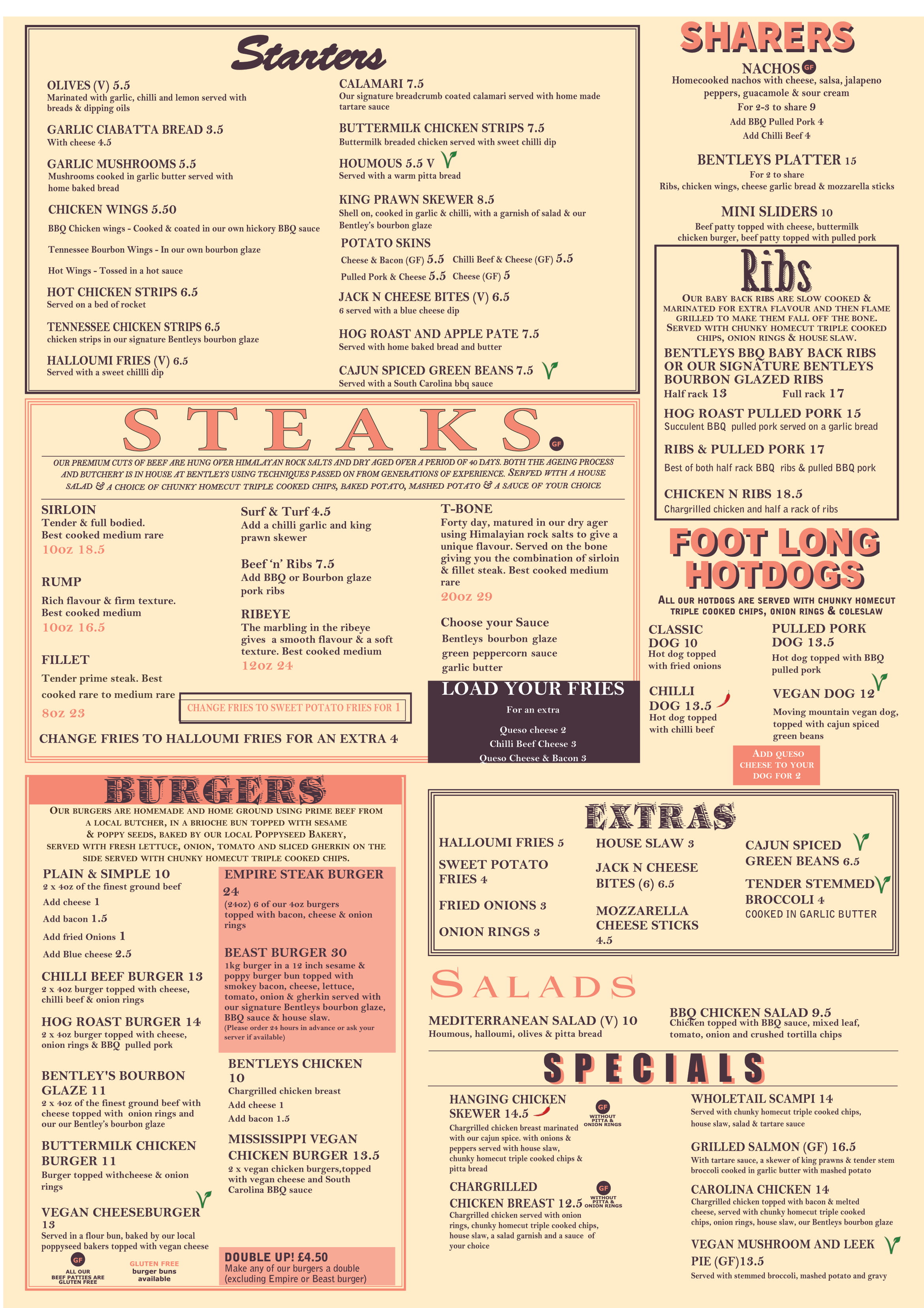 Menu Bentleys Steakhouse menu-bentleys-steakhouse